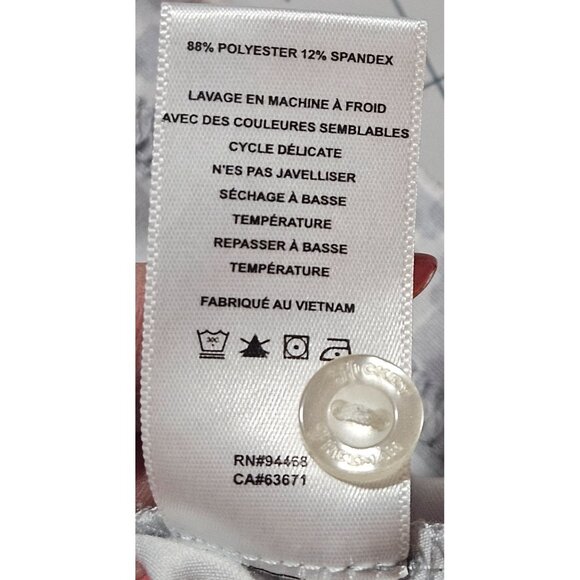 Hickey Freeman Men's Gray Patterned Golf Polo Shirt L/G Polyester Spandex - Picture 6 of 12